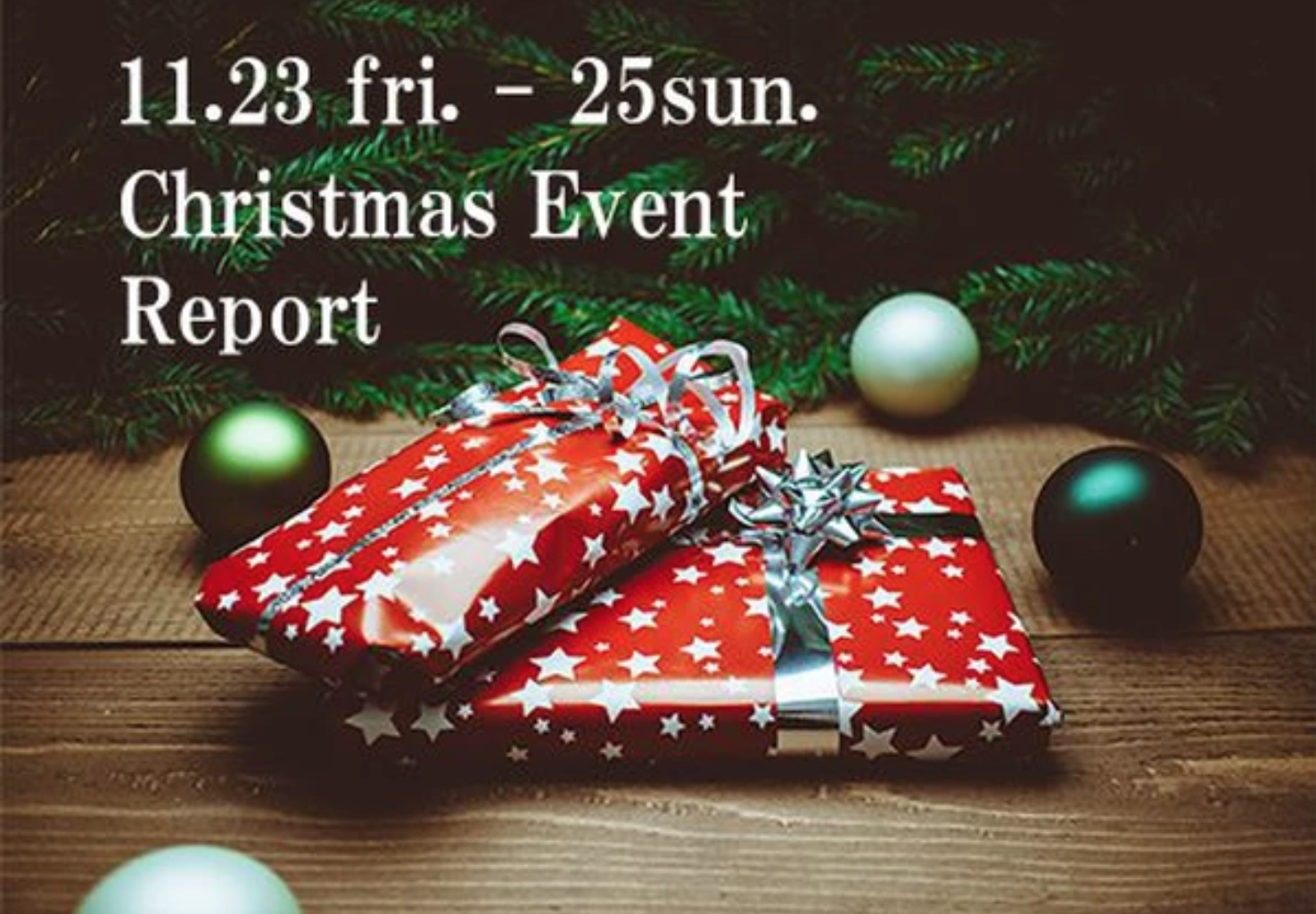 【イベント報告】11/23fri.-25sun.クリスマス リース&ツリー作り